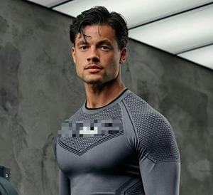 Camiseta Deportiva Unisex de <span class=keywords><strong>Batman</strong></span>, Manga Larga, Secado Rápido, Transpirable, Elástica, con Estampado de Puntos, Ajustada - Product Image 6