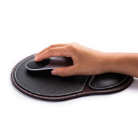 Repose-poignets pour clavier d'ordinateur de jeu en cuir au design moderne avec tapis de souris et logo personnalisé imprimé
