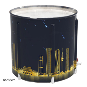 Low Price 3 Layer PVC Foldable Bath Tub Plastic Adults Bath Bucket