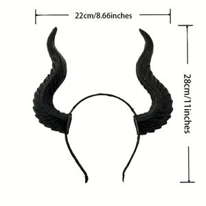 Tocado de bosque mágico de Halloween Wowei con diseño de <span class=keywords><strong>Maléfica</strong></span> para cosplay, accesorios de cine y escenario - Product Image 4
