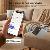 Set de Regalo MFi Find My Card, Dispositivo Inteligente, Mini Rastreador GPS, Localizador de Llaves con Control Remoto Inalámbrico para Cartera y Bolso