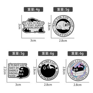 Sming Pins <span class=keywords><strong>Mi</strong></span> <span class=keywords><strong>vida</strong></span> está gobernada por Tiny Furry Overlords Esmalte Pin Demasiado FAB para tu negatividad Rechazar Insignia <span class=keywords><strong>de</strong></span> broche <span class=keywords><strong>de</strong></span> gato positivo - Product Image 6