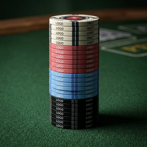 [Direct Usine] Jetons de <span class=keywords><strong>poker</strong></span> professionnels en céramique de 39 mm, 10 g, avec logo <span class=keywords><strong>personnalisé</strong></span>, qualité casino, impression par sublimation intégrale - Product Image 4