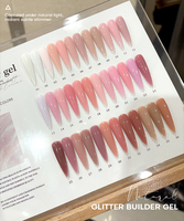 Gel Constructeur Auto-Nivelant Effet Gelée Marque Privée Sans HEMA Ni TPO Sans Chauffage Gel Dur UV pour Extensions Ongles Couleur Rouge