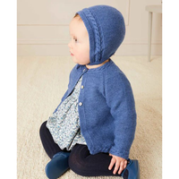 Bonnet pour enfant unisexe Bonnet en tricot torsadé 100% coton Bonnet pour bébé