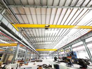 Pont roulant monopoutre sur <span class=keywords><strong>rail</strong></span> pour ateliers de fabrication de pièces - Product Image 1