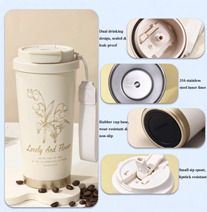 Coffret cadeau de luxe personnalisé avec logo, 4 en 1, comprenant une thermos, un carnet, un stylo et un parapluie, pour femmes actives - Product Image 2