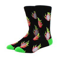Chaussettes de skate amusantes et colorées pour hommes, en coton peigné, chaussettes en gros, chaussettes cool hip-hop pour hommes