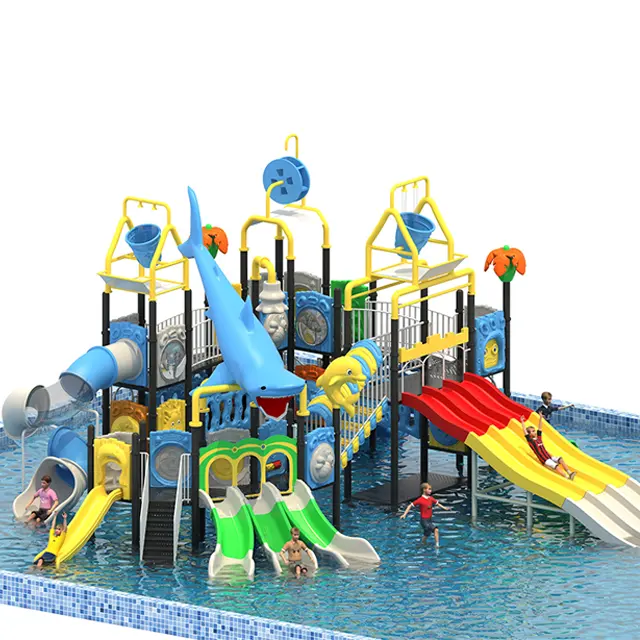 Comercial Crianças Water Slide Outdoor Playground Park Criança Crianças Resort água deslizante Popular para piscina Aventura aquática