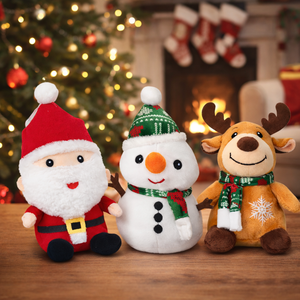 Peluche Natalizio Pafu, Regalo Morbido e Adorabile con Babbo <span class=keywords><strong>Natale</strong></span>, Pupazzo di Neve e Renna <span class=keywords><strong>per</strong></span> Bambini - Product Image 2