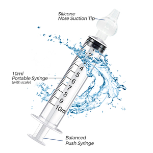 Type <span class=keywords><strong>de</strong></span> <span class=keywords><strong>seringue</strong></span> 10ml irrigateur <span class=keywords><strong>de</strong></span> <span class=keywords><strong>nettoyage</strong></span> du <span class=keywords><strong>nez</strong></span> pour bébé, boîte d'aspirateur Nasal en Silicone PP emballage - Product Image 1