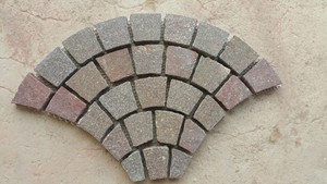Chất lượng cao đá tự nhiên Trung Quốc Màu Xanh Lá Cây màu xám đỏ <span class=keywords><strong>porphyry</strong></span> Cobble Stones Granite <span class=keywords><strong>porphyry</strong></span> <span class=keywords><strong>Cube</strong></span> đá cho sàn ngoài trời giá - Product Image 3