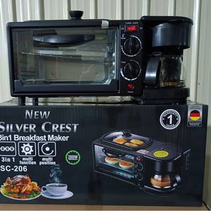 Cafetera Eléctrica Automática Multifunción 3 en 1 de 12L, Duradera, Nueva, con Horno Tostador de Pan y Sartén para Desayunos - Product Image 1