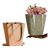 Dossiers en carton de haute qualité, format personnalisé, luxueux, avec poignée, pour bougies et portefeuilles, idéal pour les cadeaux floraux
