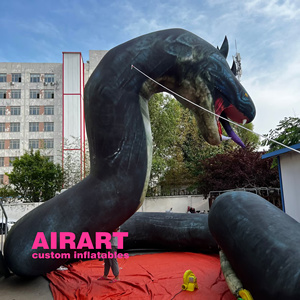 Страшный надувной шар питона, гигантская надувная модель змеи для украшения событий на Хэллоуин - Product Image 6