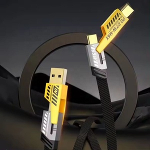 Mới đến loại C để Loại C nylon bện cáp dữ liệu bán buôn USB A để USB C Cáp 5A 65W nhanh chóng sạc đa sạc cáp - Product Image 4