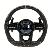 Volant sport personnalisé en cuir et fibre de carbone pour Mercedes Benz Classe E, Classe G, GLE, AMG C63, C300, W204, séries A, E, C, G