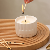 Bougies en céramique rétro simples et créatives, diffuseur d'arômes, décoration de Pâques pour la maison, couleurs personnalisables, style nordique, support de bougie pilier, OEM