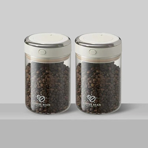Contenitore per Caffè in Grani, Barattolo in Vetro per Alimenti, <span class=keywords><strong>Set</strong></span> di Contenitori in Vetro per <span class=keywords><strong>Cucina</strong></span> - Product Image 2