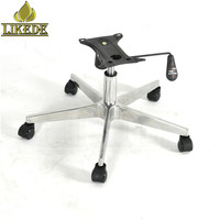 Base de chaise de bureau et d'ordinateur pivotante et inclinable en alliage d'aluminium poli, cinq étoiles, haute qualité, en promotion