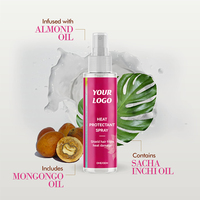 Spray pour cheveux Hrotection thermique personnalisé de 120ml Spray protecteur de chaleur intense