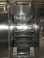 Four à fumer pour hot-dogs en acier inoxydable, machine à fumer électrique pour viande, poisson, fabrication de saucisses, chambre à fumée au gaz