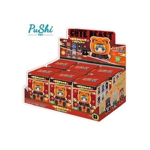 100% أصلي توب توي نار يوتو تعليقة فينيل قطيفة على شكل وحش لطيف جالس للحفلات، بطاقة تعليق عصرية، هدية، ميدالية مفاتيح أنمي، صندوق مفاجآت - Product Image 1