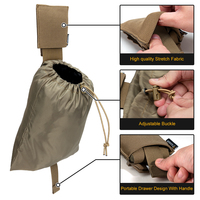IDOGEAR pochette de décharge pliable en Nylon 500D dissimulée MOLLE pochette de récupération de chargeur d'équipement de chasse pour décharge pliante d'autodéfense
