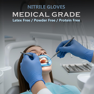 Guantes Nitrilo Cleaning Washing Oil Resistant Waterproof Gloves Nitrile Powder Free Disposable Blue Nitrile Gloves - Product Image 4