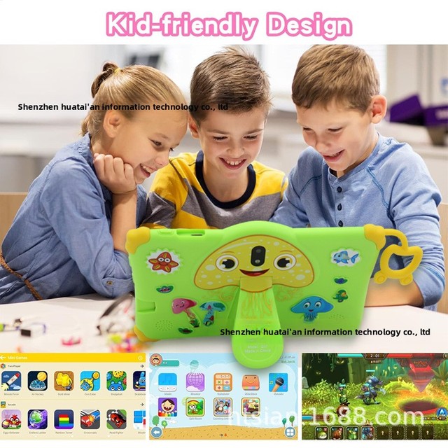 Customizable 7-Inch Android Kids' Tablet with Quad Core Processor for Cross-Border Educational Toy Export New Kidstablets
