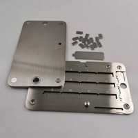 Boîtier de portefeuille en aluminium CNC, coque métallique personnalisée pour portefeuille à clé, finition anodisée, boîtier OEM