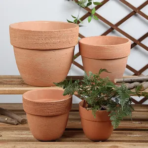 Decorazione del giardino vasi succulenti fioriera per esterni per interni stampi per vasi da fiori in ceramica personalizzati in terracotta