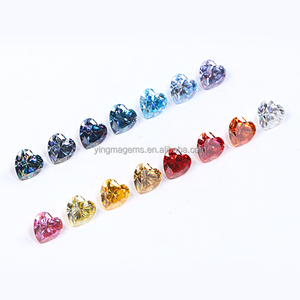 Pietre di Moissanite all'Ingrosso, Taglio a <span class=keywords><strong>Cuore</strong></span>, Colori Rosso, Giallo, Bianco, Blu, Pietre Sciolte di Moissanite - Product Image 2
