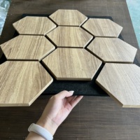 Nouveauté, panneau acoustique en MDF de forme spéciale, respectueux de l'environnement, réduisant le bruit, décoration murale pour la salle à manger des restaurants