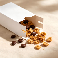 Boîte de présentation de bonbons personnalisée, écologique, biodégradable, avec fenêtre transparente, boîtes rigides en papier imprimé, emballage cadeau pour sucettes et bonbons