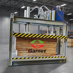 เครื่องอัดไฮดรอลิกอัตโนมัติเต็มรูปแบบ Garnet Tools สำหรับงานหนัก โครงสร้างเหล็กอ่อน สำหรับงานอุตสาหกรรมและงานไม้ สีเทา-น้ำเงิน - Product Image 4