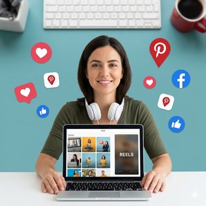 Marketing en Redes Sociales para Empresas, Creación de Contenido Digital, Tableta con Iconos de Diseño Creativo para Soluciones de Marca Modernas - Product Image 6