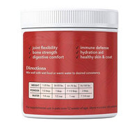OEM/ODM Poudre de bouillon d'os pour animaux de compagnie à haute teneur en protéines + collagène amélioré avec mélange de champignons pour la flexibilité des articulations et le confort digestif