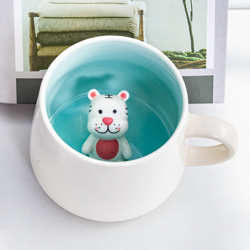 Lindo Panda León Tigre 3d Cerámica Cubierta Taza De Café De Lindo Panda León Tigre 3d Cerámica Cubierta Taza De Café De
