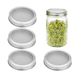 Usine en gros en acier inoxydable germination maille couvercle Mason Jar germination couvercle maille crépine - Product Image 2