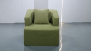 โซฟาครึ่งวงกลม 3 ที่นั่งปรับแต่งได้ รุ่น F05 โซฟาผ้ากำมะหยี่ทนทานพร้อมดีไซน์ปรับได้สำหรับอพาร์ตเมนต์ - Product Image 3