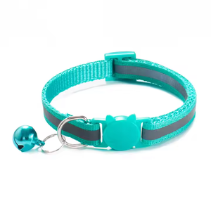 <span class=keywords><strong>Collar</strong></span> DE SEGURIDAD PARA GATOS con cabeza de gato reflectante de colores 1,0 con campana, collares convenientes para mascotas - Product Image 3