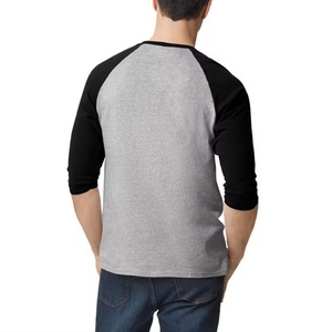 Ropa Deportiva Personalizada para Hombre, Camiseta de Algodón de Manga Corta a Rayas, Estilo Casual, 180 Gramos, Contraste de Color con Patrón Sólido - Product Image 4