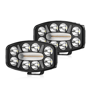 Faros LED de 10 Pulgadas para Camioneta, Luz de Trabajo Ovalada, 12V 120W, Impermeables, Faros Antiniebla para Todoterreno, ATV, SUV, Jeeps - Product Image 2