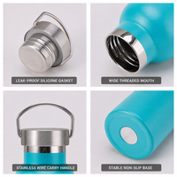 Bouteille d'eau isotherme en acier inoxydable à double paroi pour sports de plein air, avec logo personnalisé, vente en gros OEM