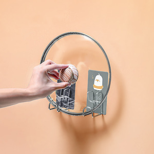 Ganchos adhesivos de acero inoxidable Apricot Rain, 2 ganchos, diseño moderno para baño, cocina, fácil instalación - Product Image 2