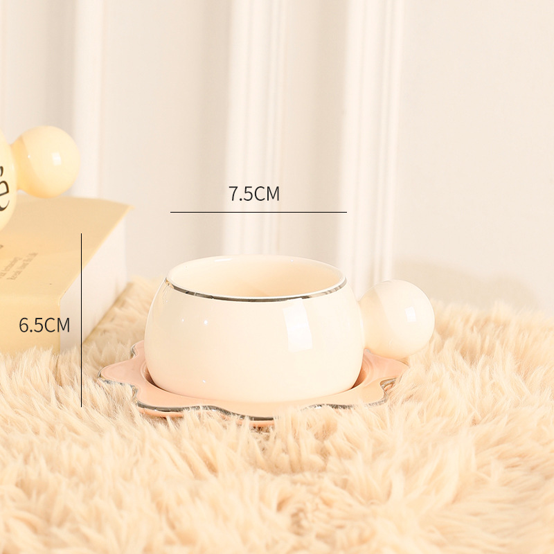 Taza de polvo solar con plato - 180ml