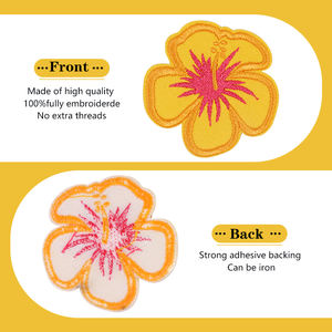 OEM-Anbieter Großhändler Stickerei-Blumen-Patches zum Aufbügeln Große Personalisierte Kappa für Kleidung Abzeichen Gewebt Gestrickt - Product Image 5