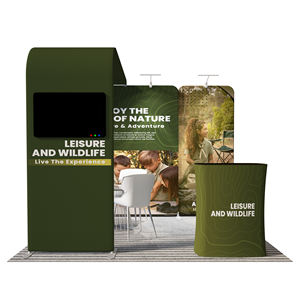 10x10便携式模块化流行展台展览广告促销张力织物，带发光二极管<span class=keywords><strong>Seg</strong></span>背光，用于贸易展览和展览 - Product Image 6