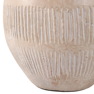 Vase à fleurs en céramique décoratif en terre cuite texturée pour salon, idéal pour fleurs fraîches ou herbe de la pampa - Product Image 5